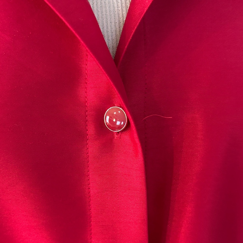 Charter Club Scarlet Button-Up Blouse - Picture 2 of 7